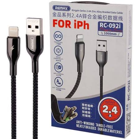 کابل شارژ ايفون ريمکس FOR IPH 2.4A اصل